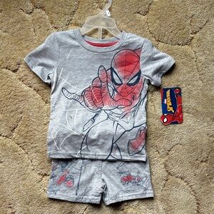 NWT Marvel Gray and Red Spider-Man Kids Matching Set